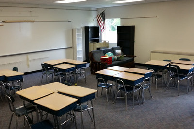 Classroom ready for students