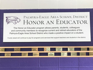 Honored Educators Wall