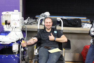 Band Director Scott Hein Donates Blood