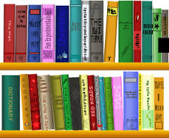 Clip Art Pictures of Books on Shelves